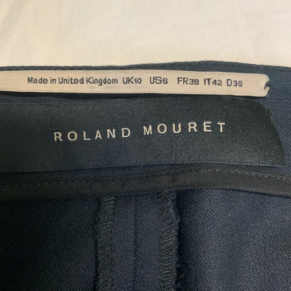 Roland Mouret Black skinny-leg Axon trousers made in UK SIZE6 ROYALTY FASHION
